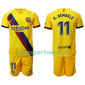 Koszulka FC Barcelona Ousmane Dembele 11 Dziecięcy Wyjazdowe Koszulki Piłkarskie 2019-2020 Krótki Rękaw 